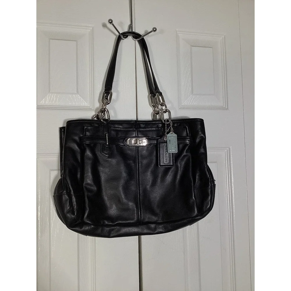 Coach Black Leather Jayden Bag Silver Hardware 17811
